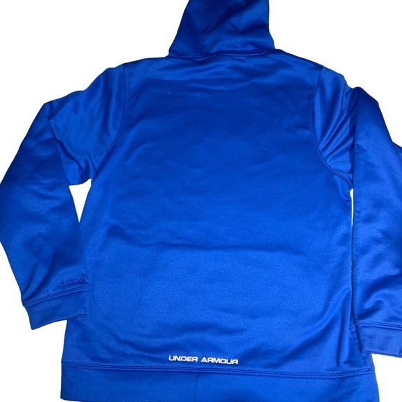 Under Armour Loose Coupe Lache Hoodie Size MD Kangaroo Pocket Royal Blue - Picture 4 of 16